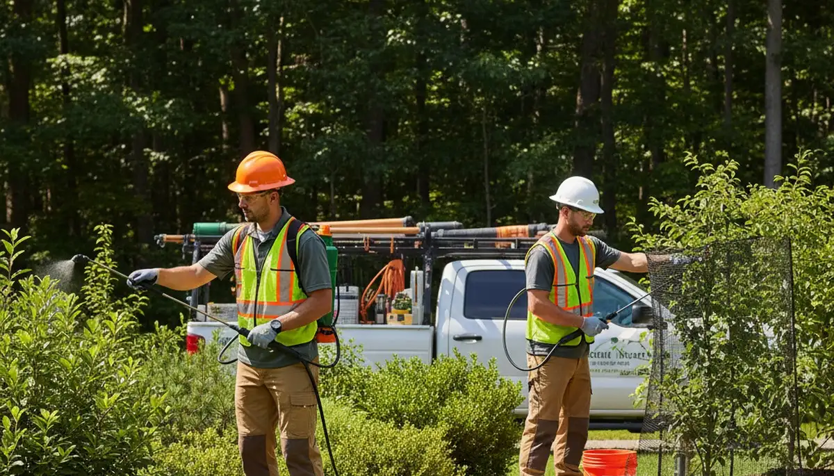 Staten Island, NY deer deterrent service protecting trees, shrubs, and landscape beds from deer damage