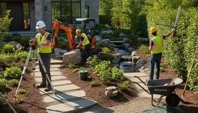 Landscape design for Staten Island, NY tree service with outdoor planting and property improvements