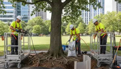 Root protection service for healthy trees in Staten Island, NY by Arbor Tree Care