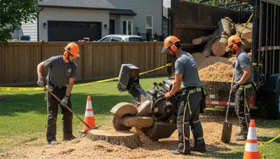 Stump removal service in Staten Island, NY for safe, thorough stump grinding and cleanup