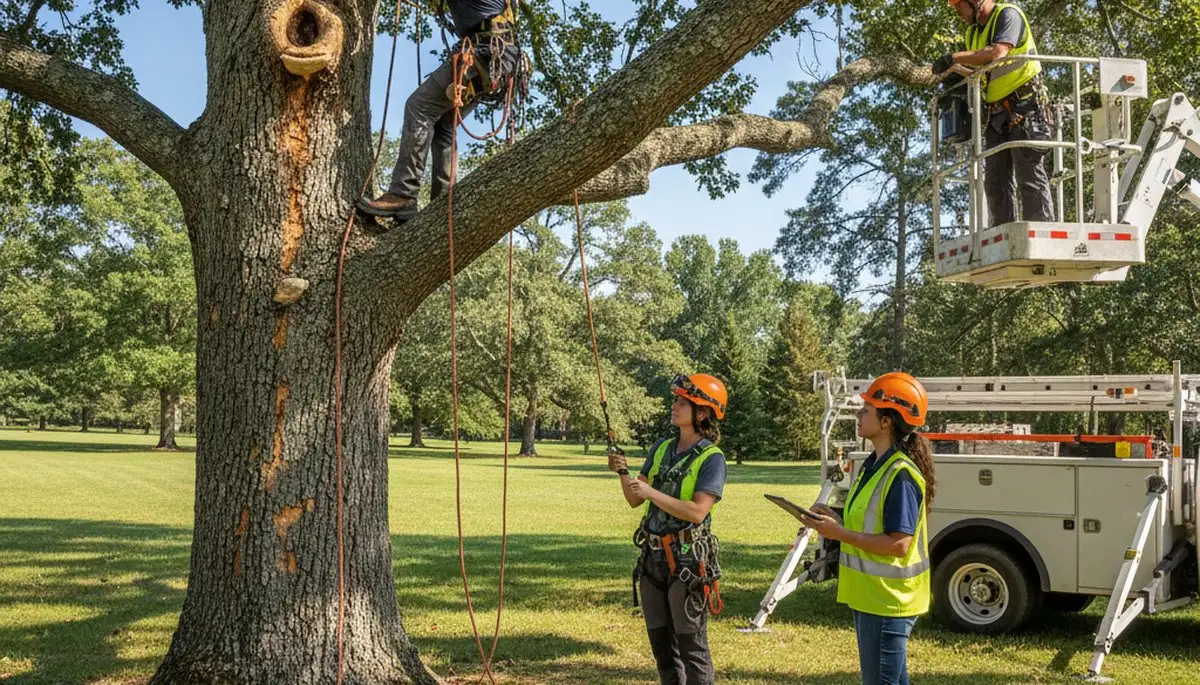 Staten Island, NY arborist diagnosing tree disease for professional treatment and recovery