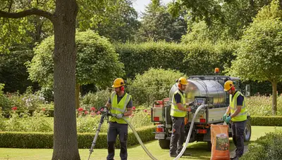 Tree fertilizing service helping a Staten Island, NY arborist nourish and strengthen stressed trees