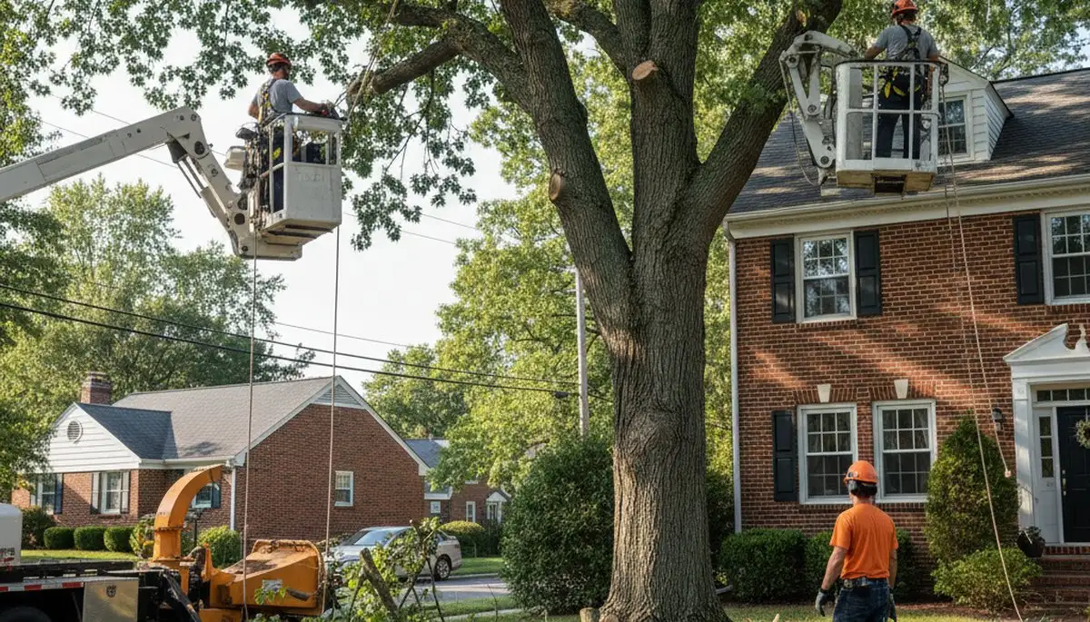 Tree service crew in Staten Island, NY providing professional tree trimming and removal