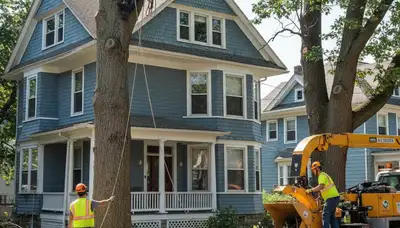 Staten Island, NY tree service crew providing professional tree trimming and removal services