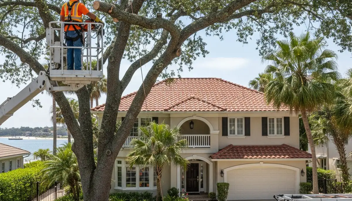 Tree service crew in Staten Island, NY providing professional tree removal and trimming