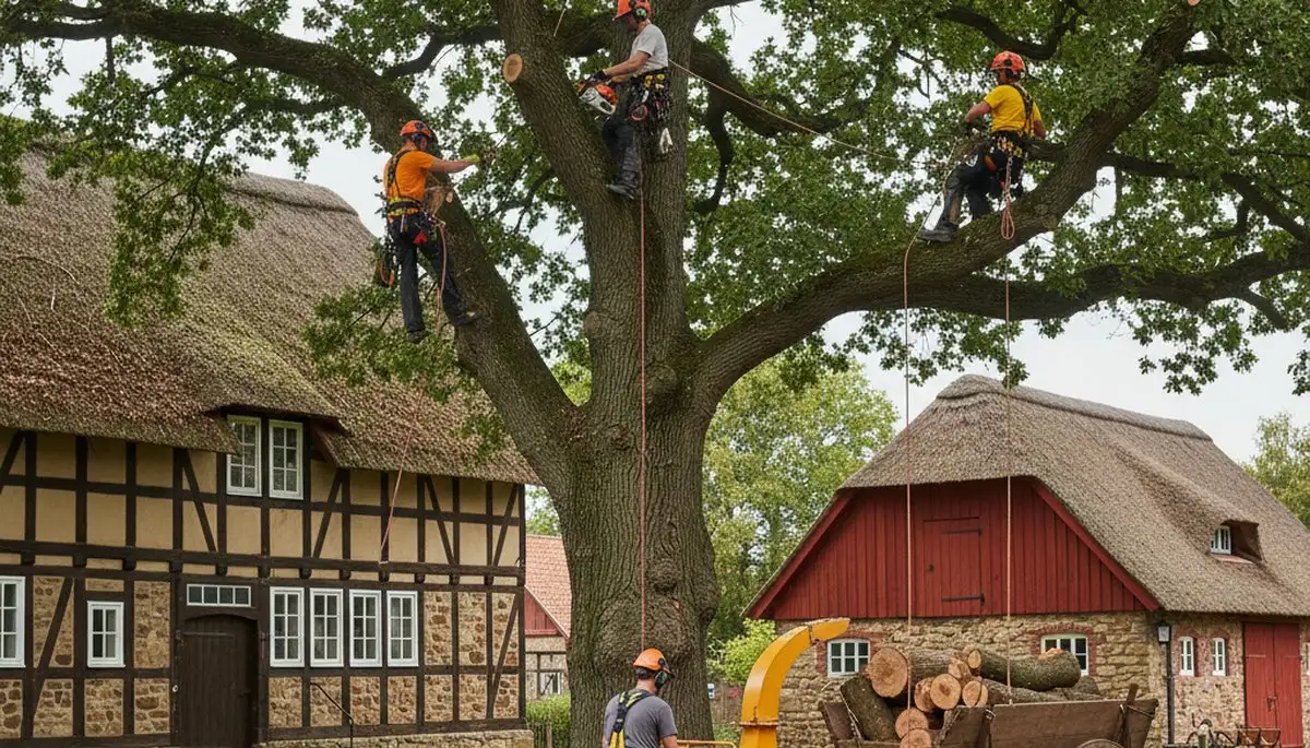 Tree service crew in Staten Island, NY providing professional tree trimming and removal services