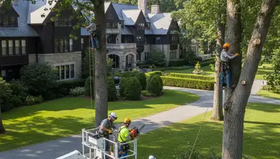 Tree service crew in Staten Island, NY providing professional tree care and removal services